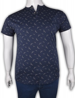 ZegSlacks - %100 Pamuk Penye Düğmeli T-shirt (2082)