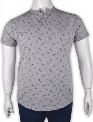 ZegSlacks - %100 Pamuk Penye Düğmeli T-shirt (2084)
