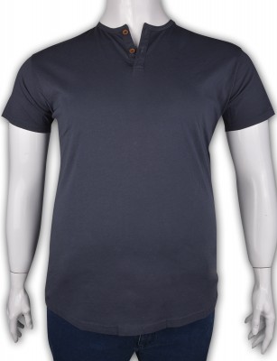 ZegSlacks - %100 Pamuk Penye Düğmeli T-shirt (2087)
