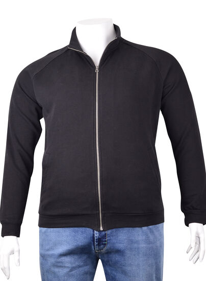 Fermuarlı SweatShirt Siyah (frm0396)