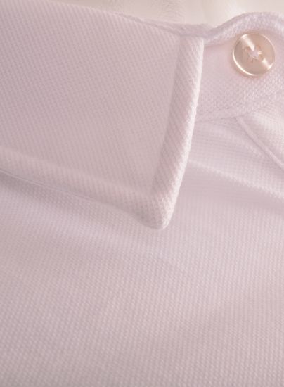 İnce Polo Yaka Kısakol Pike Tshırt Krem(pyk4534)