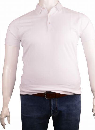 İnce Polo Yaka Kısakol Pike Tshırt Krem(pyk4534)