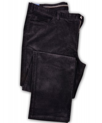 ZegSlacks - İNCEFİTİL SPOR KESİM 5CEP LİKRALI KADİFE (Normal bel yüksekliği ) FÜME 7200