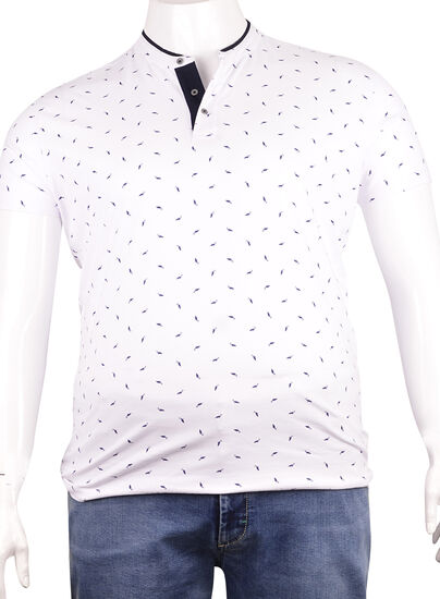 Pike Kumaş Düğmeli T-Shirt (Pk0326)