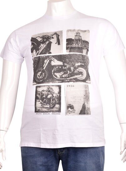 Sıfır Yaka Baskılı T-Shirt (BKT0283)