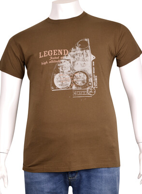 ZegSlacks - Sıfır Yaka Baskılı T-Shirt (BKT0300)